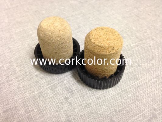 Synthetic cork T-cap stopper wiht bevelled edge