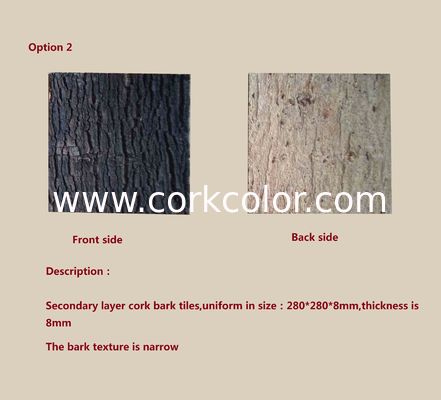 Customized Size Cork Bark tiles,easy for installing