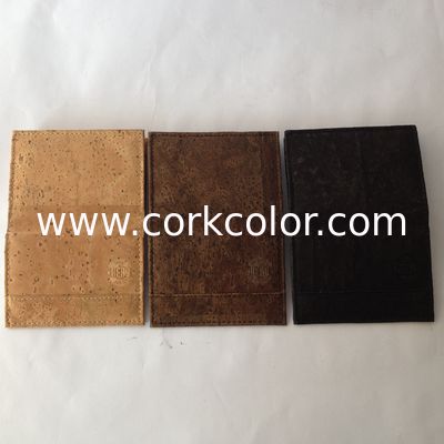 Different Color men gender slim cork wallet 11x9cm with card and money slot