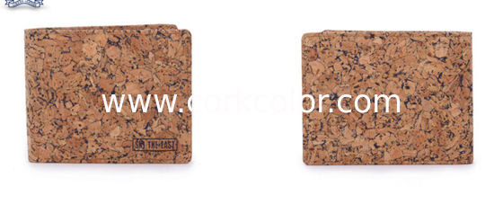 Faction men cork wallet with different color 11x9cm with card and money slot, customized logo