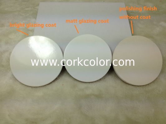 Square ceramic coaster with Bamboo base, customized design is acceptable