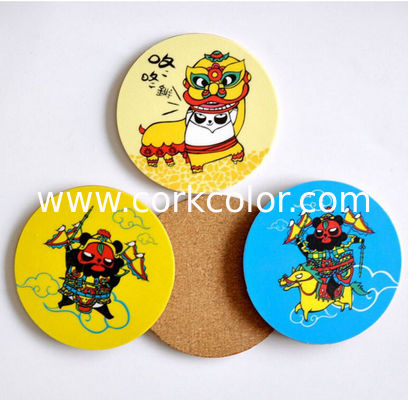 Wholesale 10*10cm  Round Blank MDF coaster with white top for DIY printing artwork