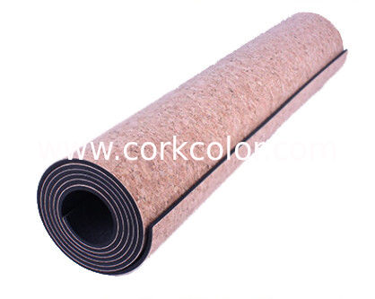 Hot Wholesale Eco-Friendly Absorbent Fashion Anti Slip Natural Cork Rubber Yoga Mat