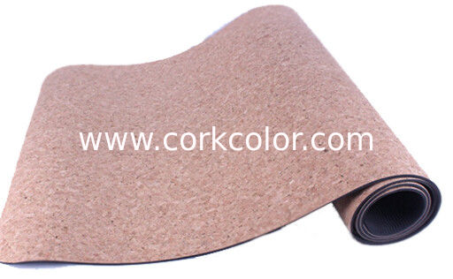 Hot Wholesale Eco-Friendly Absorbent Fashion Anti Slip Natural Cork Rubber Yoga Mat