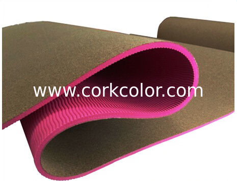 2016 Popular Hot Sale Custom Logo Eco Friendly TPE Cork Yoga Mat for Wholesale