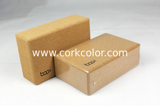 2016 Hot Sale custom printing logo eco-friendly natural cork yoga block 3''x6''x9'',good for yoga sports
