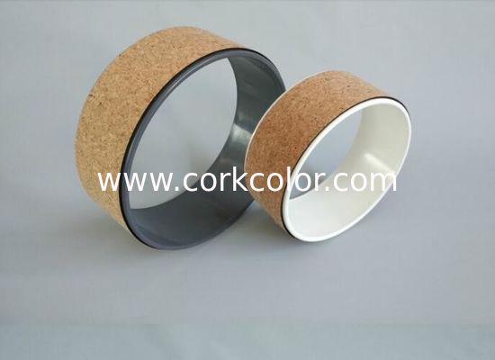 Eco Friendly Customized Color/ Popular Hot Sale Customized Logo Cork Yoga Wheel for Wholesale