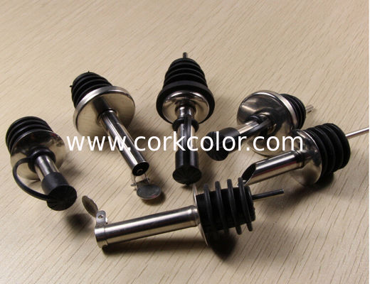 Promotional Stainless Steel Pourrer/Wine Pourer for for Ceramic/Olive Oil bottle