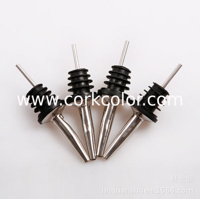 Promotional Stainless Steel Pourrer/Wine Pourer for for Ceramic/Olive Oil bottle