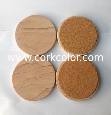 2017 Popular 4‘’ Absorbent Sandstone Coaster Customized Size and Printed Logo