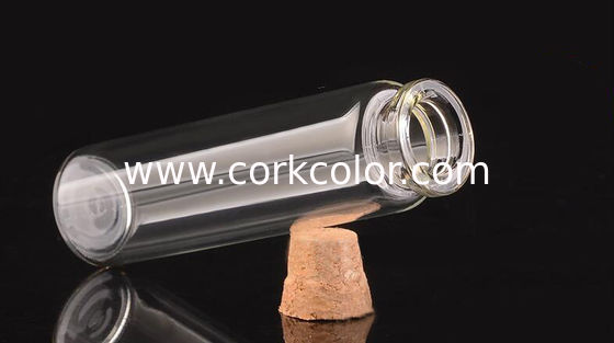 27mm Hot Sale Glass Jars Bottles with Cork Lid, Glass Bottles, Good Quality and Competitive Price，20ML