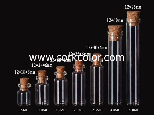 12mm  Mini  Glass Jars Bottles with Cork lid, Glass Bottles for Decoration, Arts & Crafts, Projects, Party Favors
