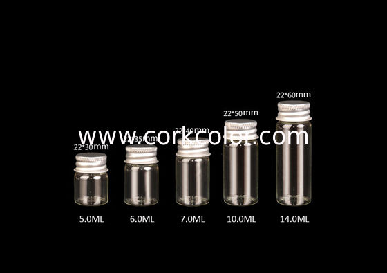 22mm 2017 Hot Sale Glass Jars Bottles with Aluminiu lid, Glass Bottles for Storage, Good Quality and Competitive Price