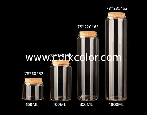 78mm Wholesale Corked Glass Jar/Bottle, for Arts & Crafts, Projects, Decoration
