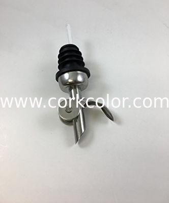 NEW STYLE Automatic Weighted Stainless Steel Free-Flowing Olive Oil Vinegar Wine Bottle Pourer with Cap
