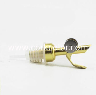 NOil Pour Spouts Upgrade Stainless Steel Liquor Pourer, Silver or Golden Color