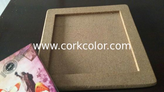 25*25cm Square Cork Trivet, Ceramic Trivet with Cork Based, Customized Size