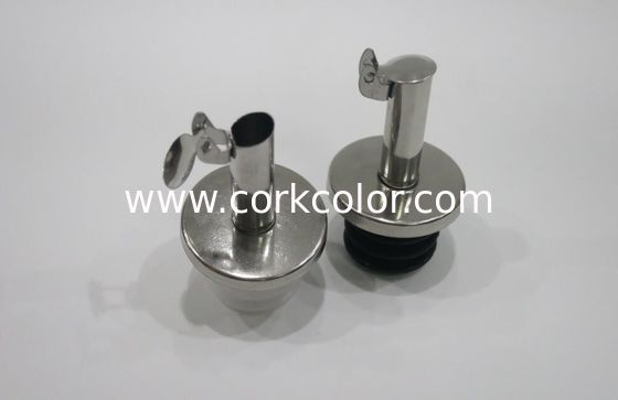 Factory Wholesale 304/201 Stainless Steel Pourer Spout with TPE/Silicon Stopper and Cap