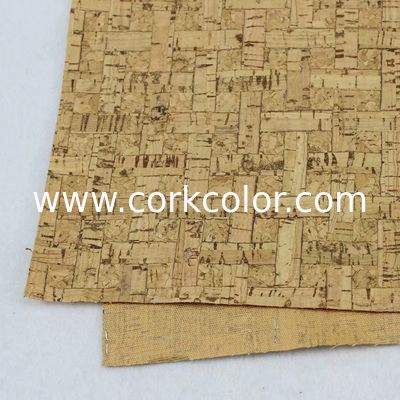 China Factory Hot Popular Nature Cork Fabric/Leather for Sofa Upholstery and Decorative Use