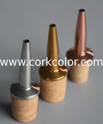 China Wholesale Stainless Steel Dasher Cork Top for 19mm Diameter Bottle