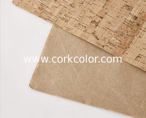 High Quality and Soft Cork Leather with Natural Cork Veneer and PU Backing for Bag, Sofa, Wall Decoration