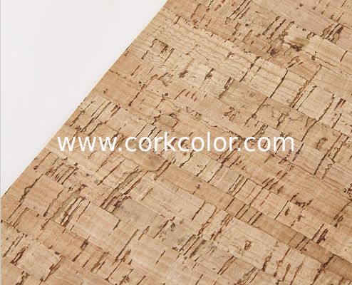 High Quality and Soft Cork Leather with Natural Cork Veneer and PU Backing for Bag, Sofa, Wall Decoration
