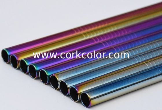 Rainbow Color Stainless Steel Dasher Cork Top for Wine Bottle Diameter 18mm