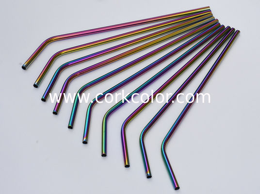 Rainbow Color Stainless Steel Dasher Cork Top for Wine Bottle Diameter 18mm