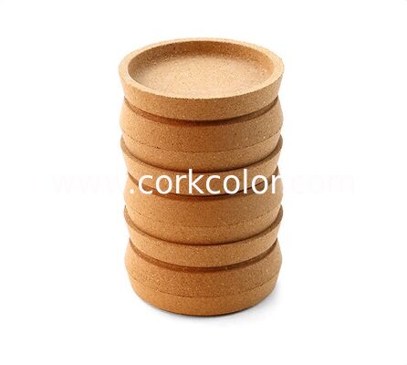 BSCI Certified Factory Custom Creative Cork Candle Holder Base Aromatherapy Cork Tray Home Atmosphere Decor