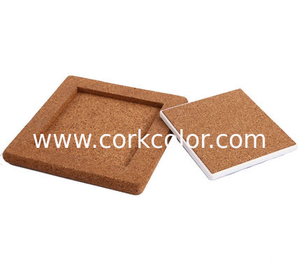 Factory Wholesale Price 25*25cm Cork Base for Ceramic Tile, Coaster and Trivet
