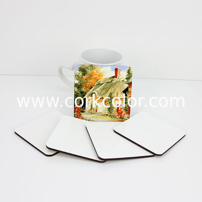 Chinese Factory Price 100/95/90mm Custom Printing Sublimation Blank MDF Drink Square Coasters
