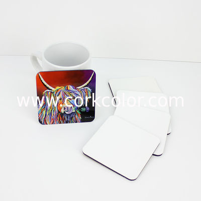 Chinese Factory Price 100/95/90mm Custom Printing Sublimation Blank MDF Drink Square Coasters