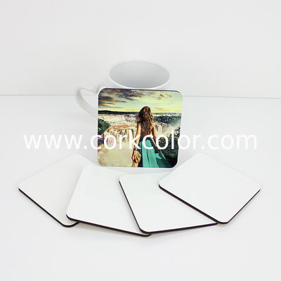 Chinese Factory Price 100/95/90mm Custom Printing Sublimation Blank MDF Drink Square Coasters