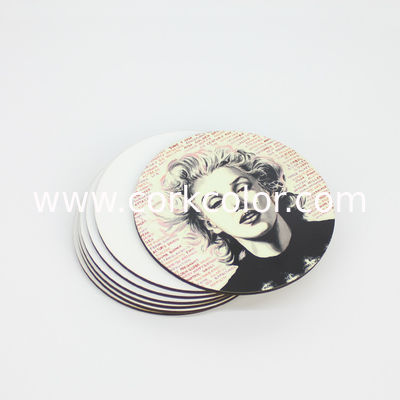 Hot Selling Diameter 90/95/100mm Sublimation MDF Blank Coaster or Customized Printing