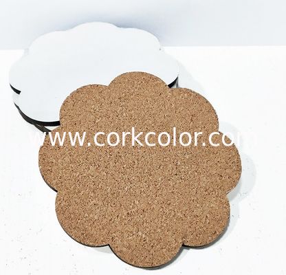 105*105mm Wavy Edge Flower shape Blank Sublimation Ccoasters Hotel And Restaurant Cup Mat