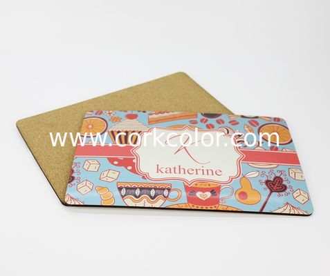 Factory Wholesale 295*210*4mm Sublimation MDF Blank Placemat with White Coating