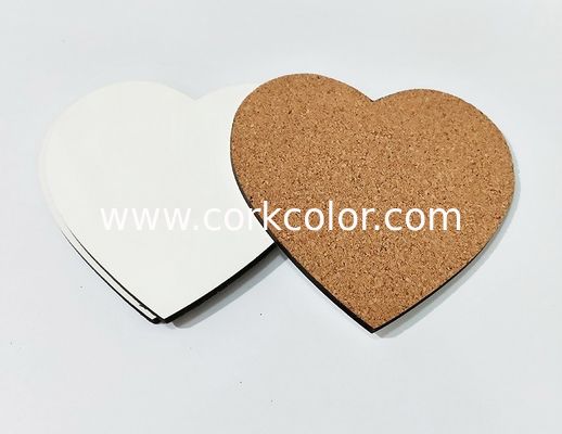Amazing 100x100mm Delicate Heart Shape Sublimation MDF Blank Coaster for Wedding Gift