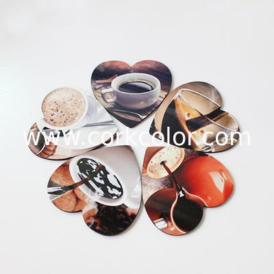 Modern DIY Printing 100x100mm Heart Shape Sublimation MDF Blank Coaster for Home Gift