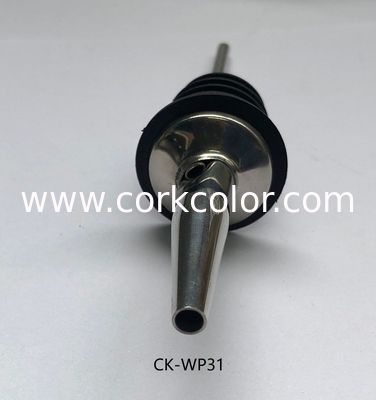 2020 Hot Sale Price Stainless Steel Pourer with TPE Stopper Silver with 5mm or 6mm Spout Opening