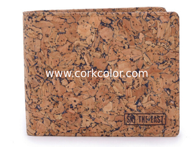 Faction men cork wallet with different color 11x9cm with card and money slot, customized logo
