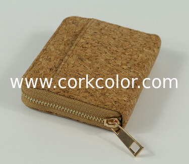 Mini Style Nature Cork Raw material Women wallet 10x9cm with card and money slot