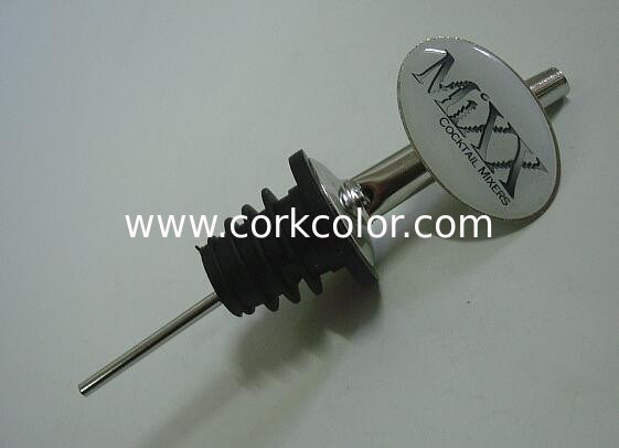 Customized LOGO  Stainless Steel Oil Liquor Wine Bottle Pourer  Wine Bottle topper, Good Quality