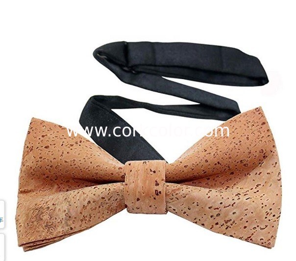 Factory Wholesale Men's Cork Bow Tie Adjustable to fit neck sizes from Length 11 inches to 20 inches