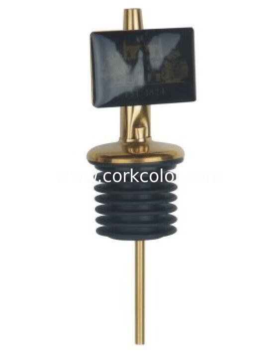 Wholesale Price Stainless Steel Pourer Spout with TPE Stopper for 27.5mm bottle in Silver or Gold color